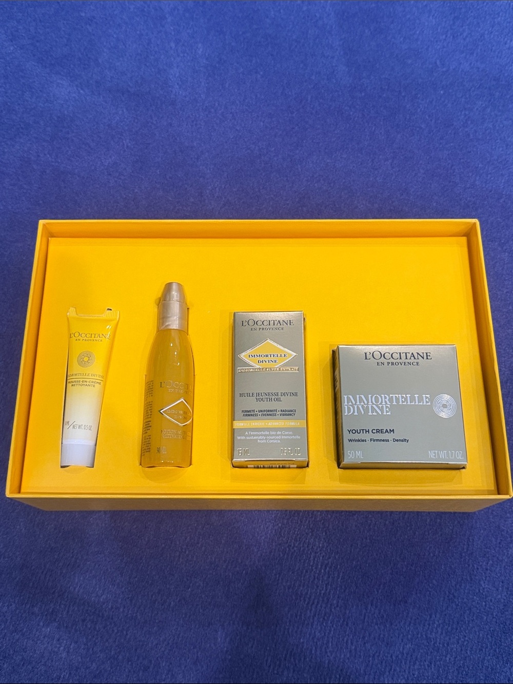 NWT. L'Occitane Immortelle Divine Collection gift set